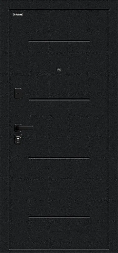 Дверь Граффити-1 Инсайд/SBlack Букле черное/Snow Art BR6224